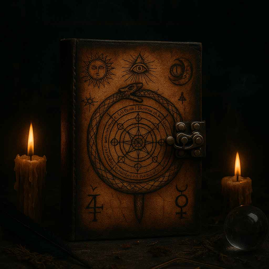 Alchemist's Leather-Bound Grimoire