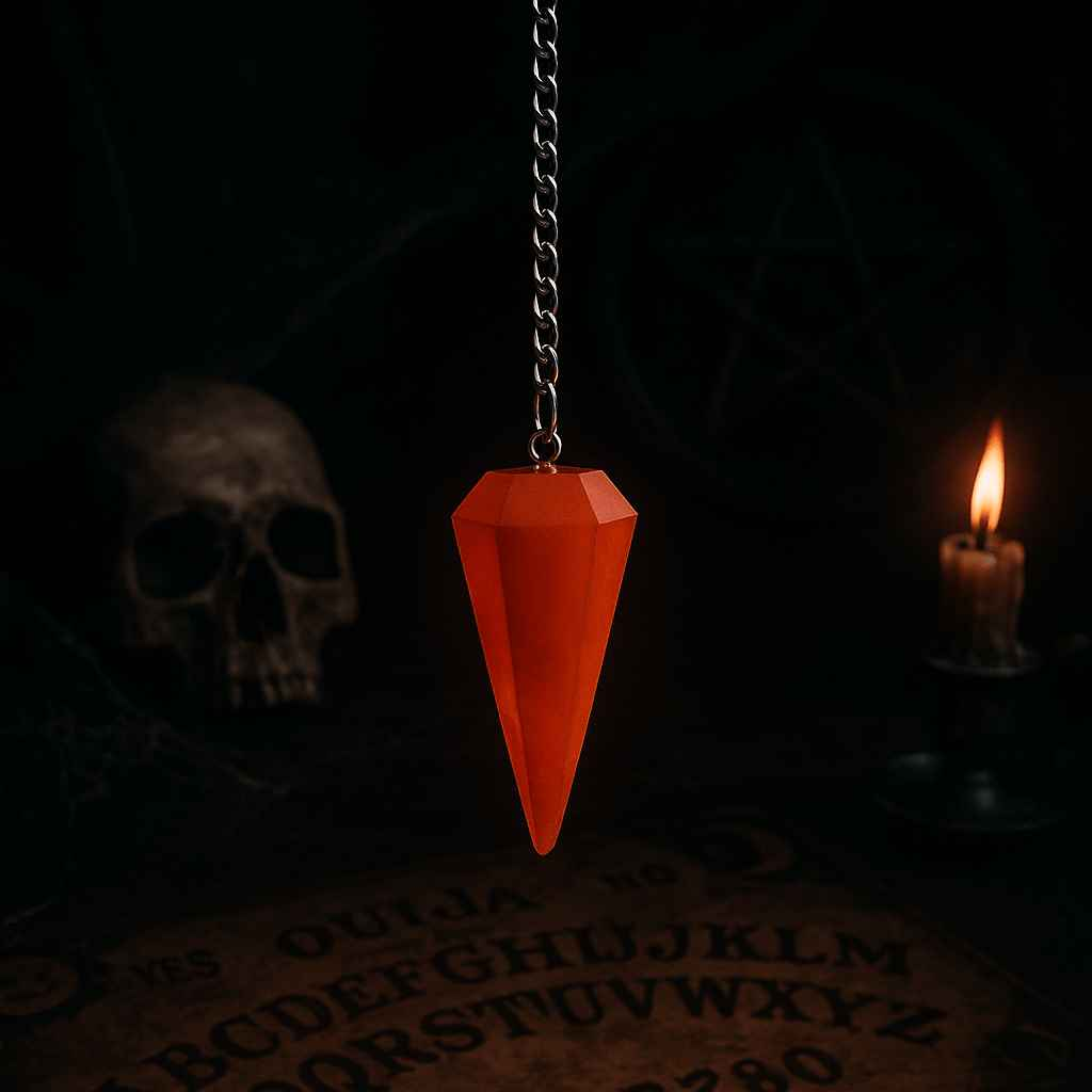 Blood Red Crystal Pendulum