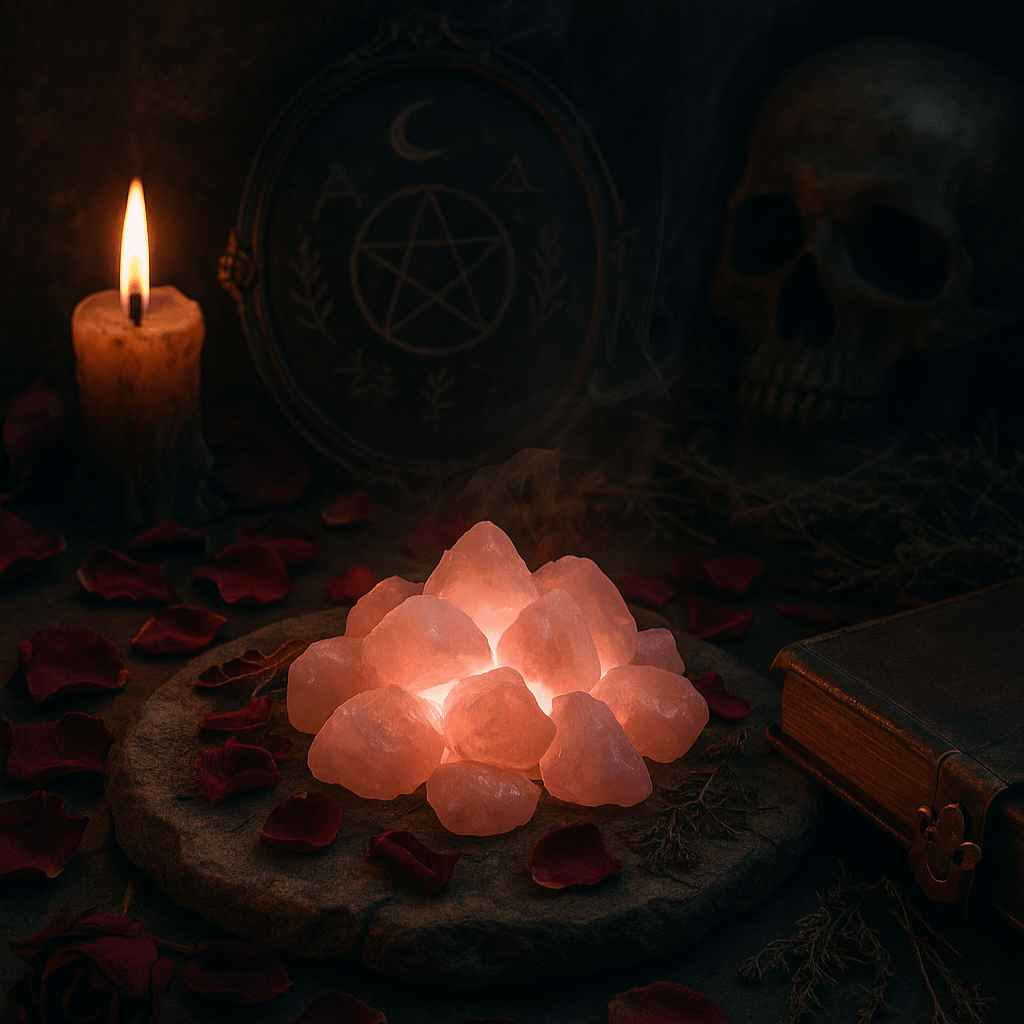 Glowing Rose Quartz Crystal Cluster