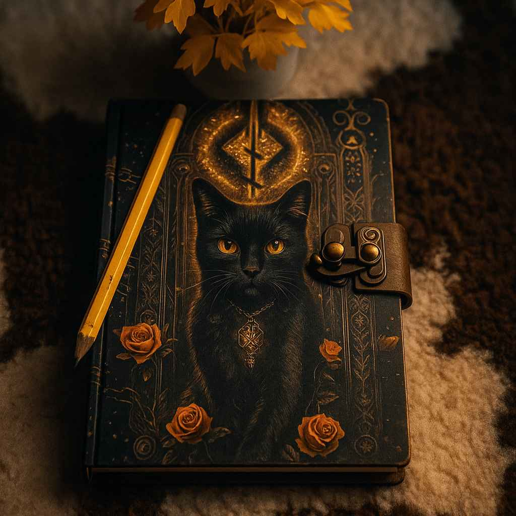 leather-printed Celtic journal