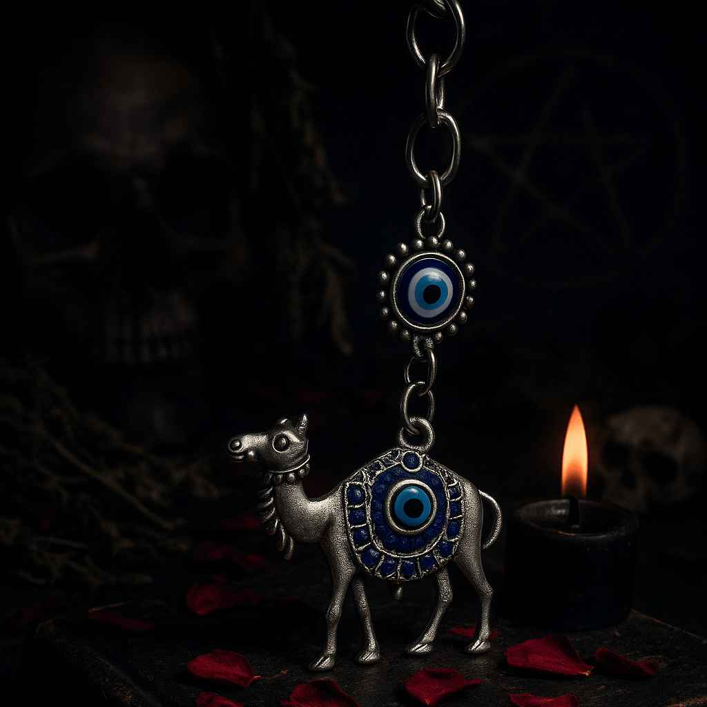 Mystical Camel Evil Eye Keychain