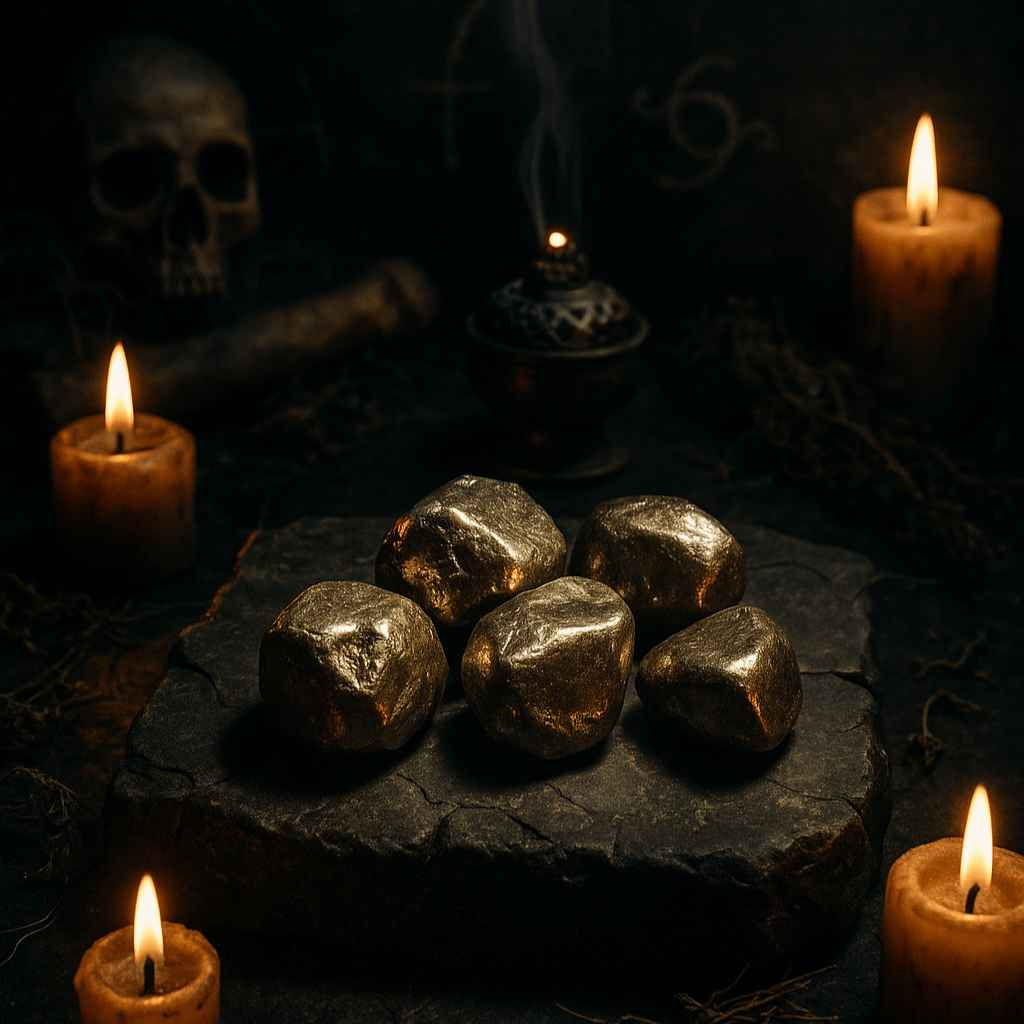 Occult Pyrite Stones (Set of 6)