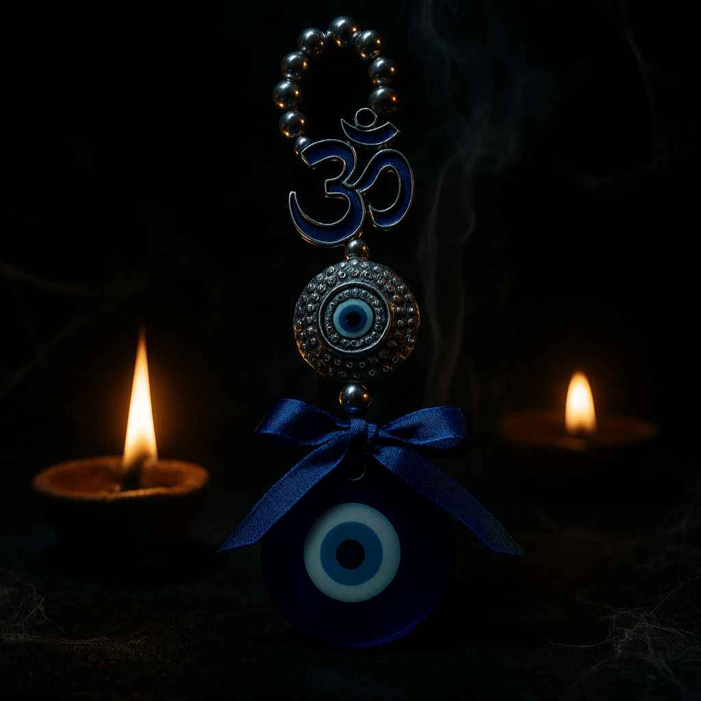 Om & Evil Eye Hanging Talisman