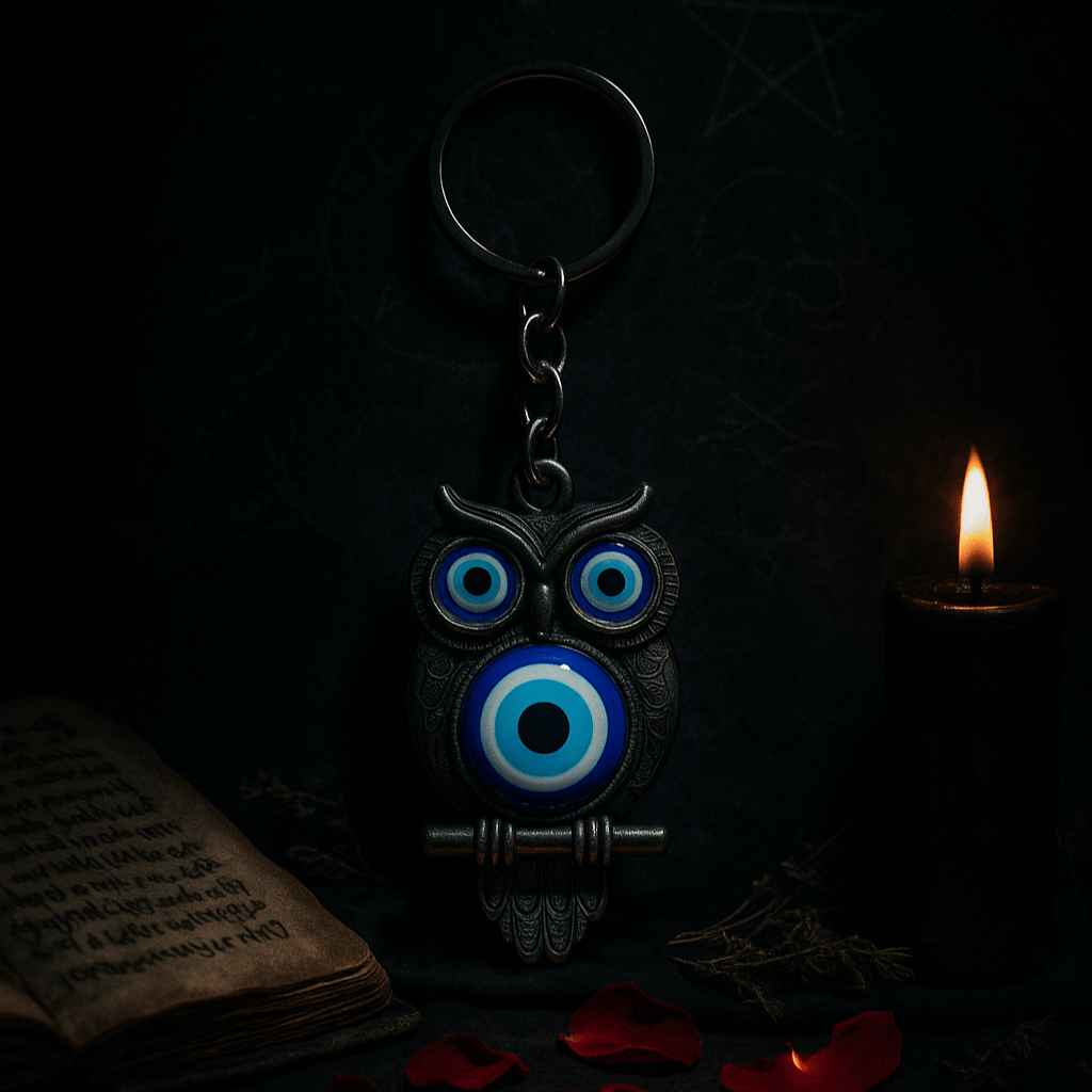 Owl Evil Eye Keychain