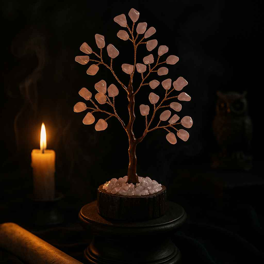 Rose Quartz Crystal Tree