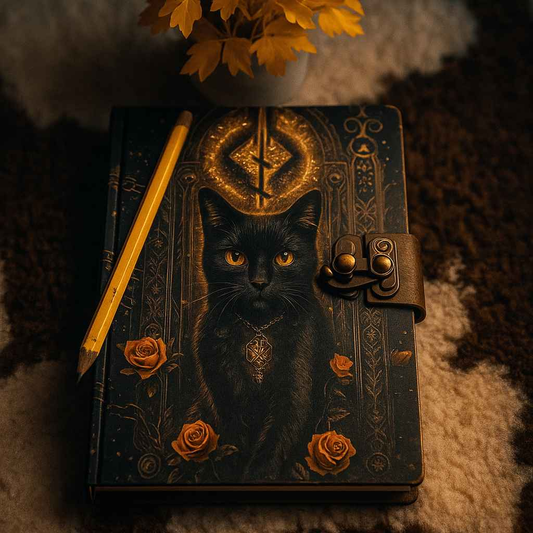 Arcane Black Cat Journal