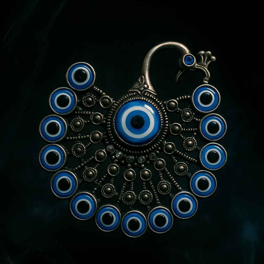 Evil Eye Peacock Wall Hanging